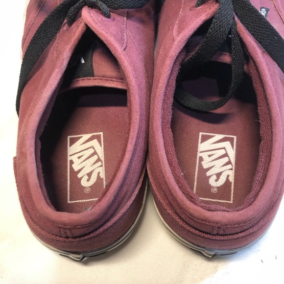 Vans Sneakers Men’s Size 11 Burgundy - Picture 7 of 12